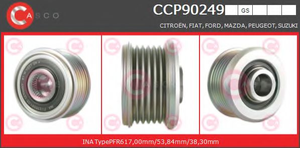 Ременный шкив, генератор CASCO CCP90249GS