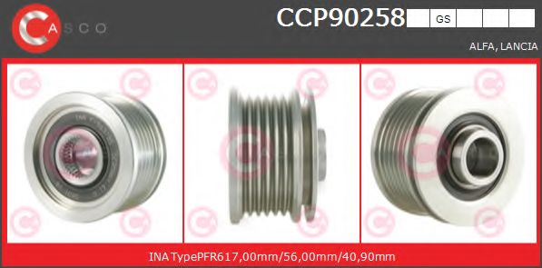 Ременный шкив, генератор CASCO CCP90258GS