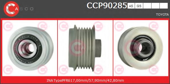 Ременный шкив, генератор CASCO CCP90285AS