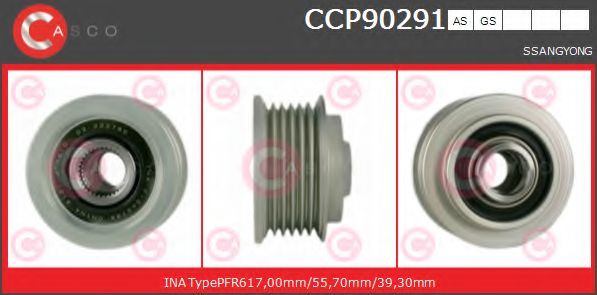 Ременный шкив, генератор CASCO CCP90291AS