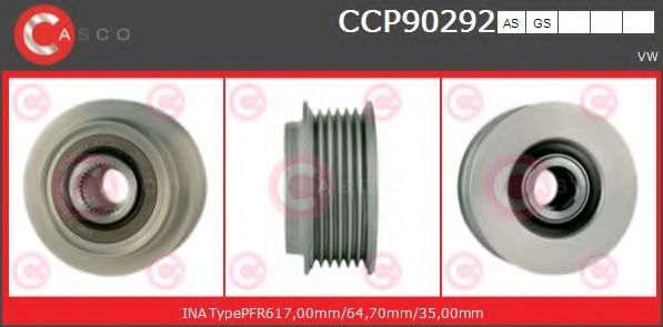 Ременный шкив, генератор CASCO CCP90292AS