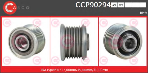 Ременный шкив, генератор CASCO CCP90294AS