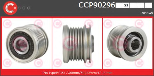Ременный шкив, генератор CASCO CCP90296GS