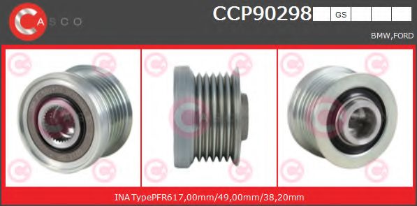 Ременный шкив, генератор CASCO CCP90298GS
