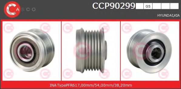 Ременный шкив, генератор CASCO CCP90299GS