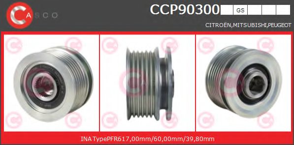 Ременный шкив, генератор CASCO CCP90300GS