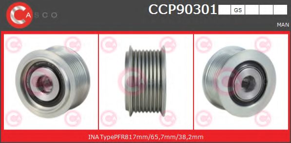 Ременный шкив, генератор CASCO CCP90301GS