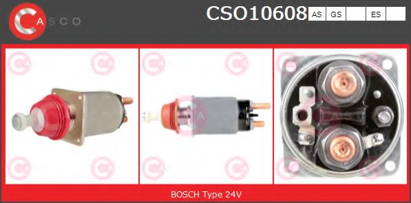 Тяговое реле, стартер CASCO CSO10608AS