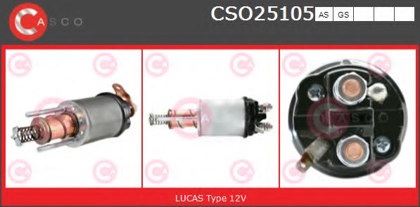 Тяговое реле, стартер CASCO CSO25105AS