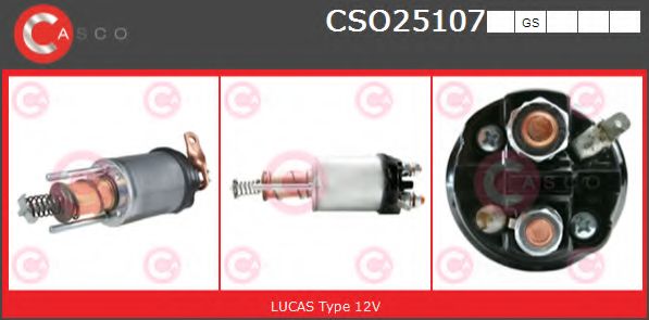 Тяговое реле, стартер CASCO CSO25107GS