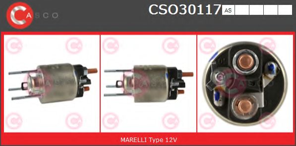 Тяговое реле, стартер CASCO CSO30117AS