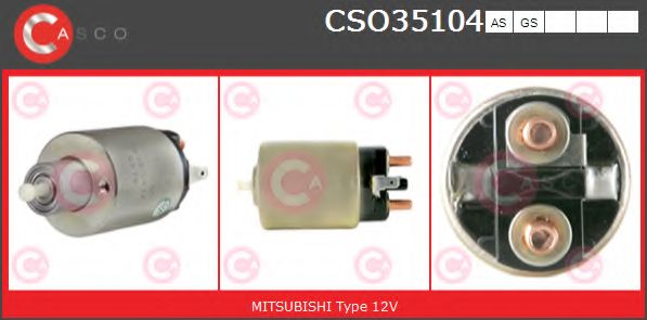 Тяговое реле, стартер CASCO CSO35104AS