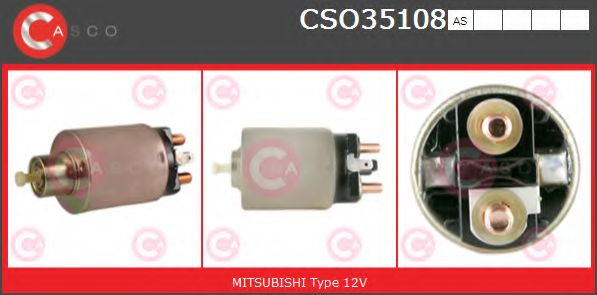 Тяговое реле, стартер CASCO CSO35108AS