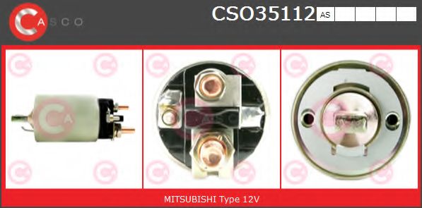 Тяговое реле, стартер CASCO CSO35112AS