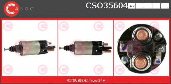 Тяговое реле, стартер CASCO CSO35604AS