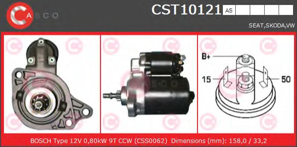 Стартер CASCO CST10121AS