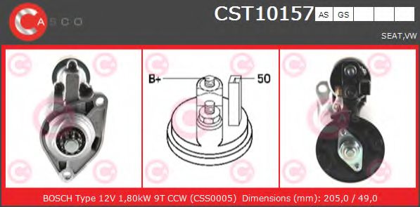 Стартер CASCO CST10157AS
