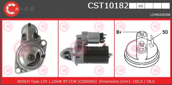 Стартер CASCO CST10182GS