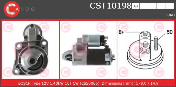 Стартер CASCO CST10198AS