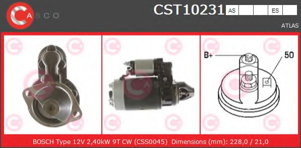 Стартер CASCO CST10231AS