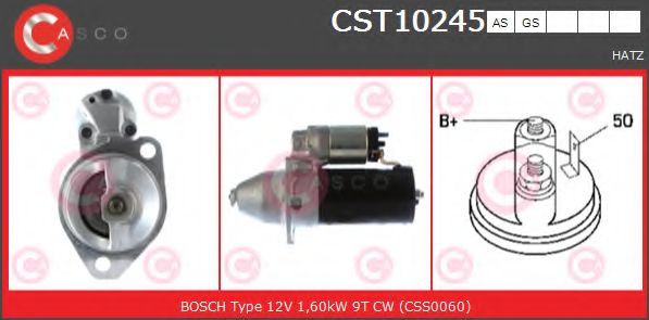 Стартер CASCO CST10245AS