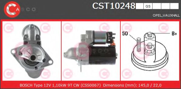 Стартер CASCO CST10248GS