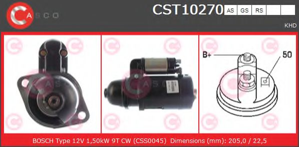 Стартер CASCO CST10270GS
