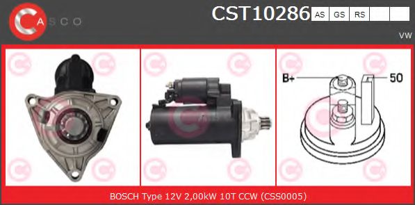 Стартер CASCO CST10286AS