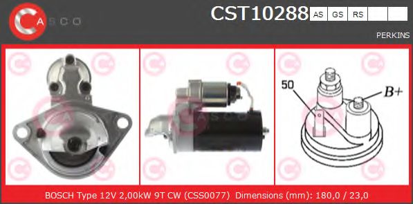 Стартер CASCO CST10288AS