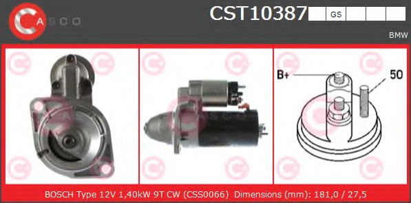 Стартер CASCO CST10387GS