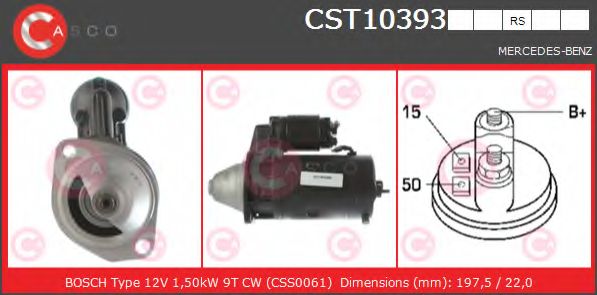 Стартер CASCO CST10393RS