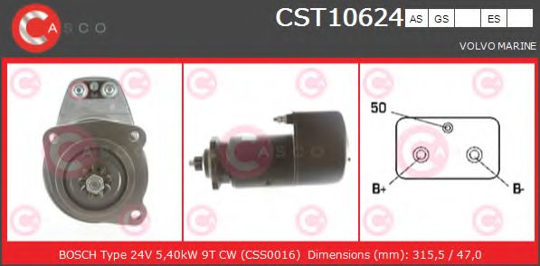 Стартер CASCO CST10624AS