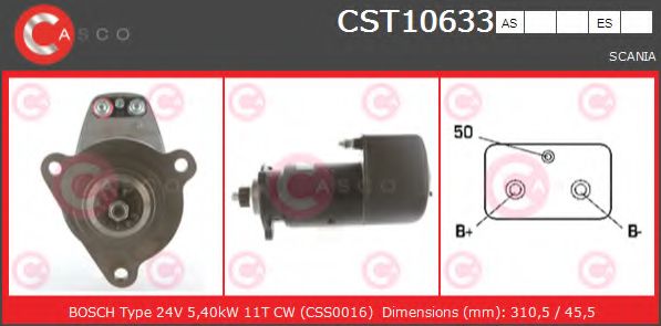 Стартер CASCO CST10633AS
