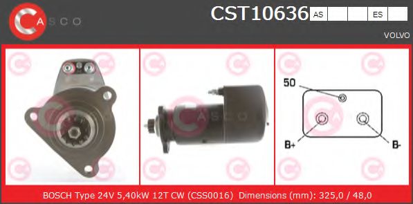 Стартер CASCO CST10636AS