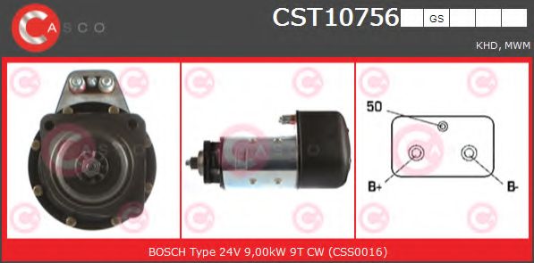 Стартер CASCO CST10756GS