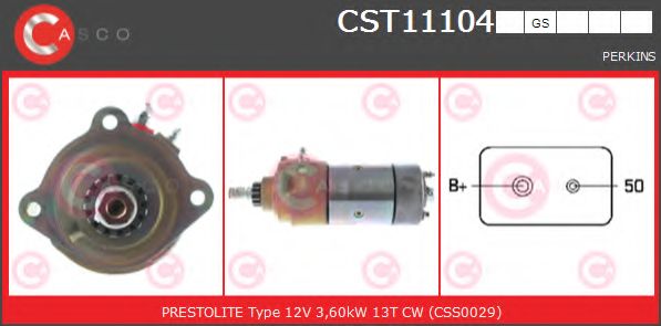 Стартер CASCO CST11104GS