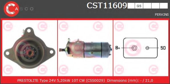 Стартер CASCO CST11609GS