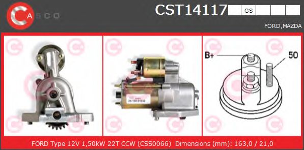 Стартер CASCO CST14117GS