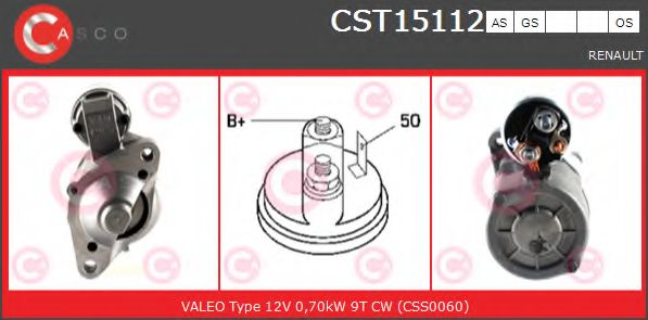 Стартер CASCO CST15112AS