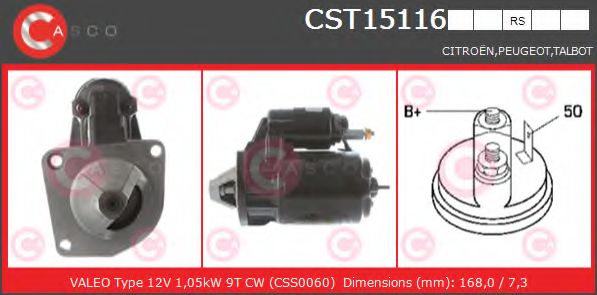 Стартер CASCO CST15116RS