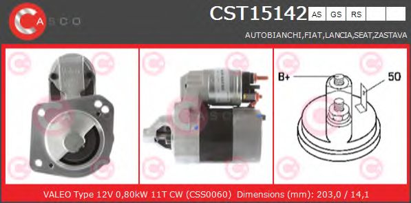 Стартер CASCO CST15142GS