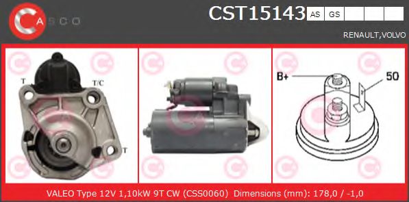 Стартер CASCO CST15143AS