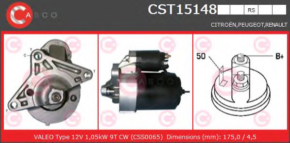 Стартер CASCO CST15148RS