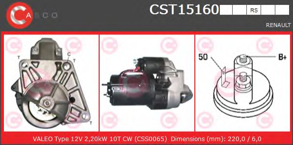 Стартер CASCO CST15160RS