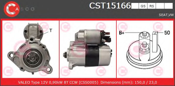 Стартер CASCO CST15166RS