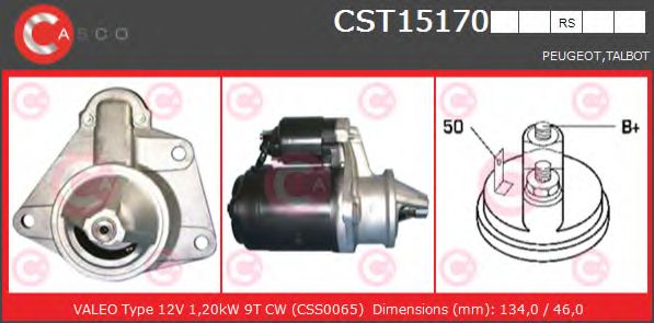 Стартер CASCO CST15170RS