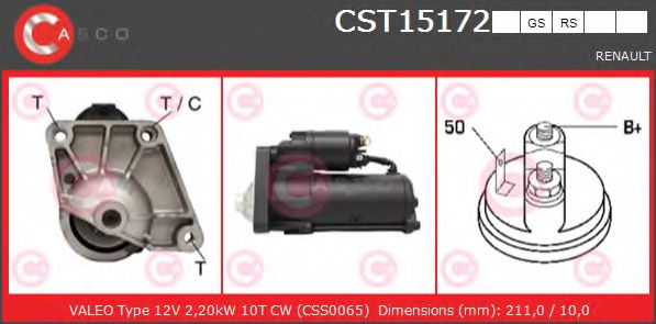 Стартер CASCO CST15172RS