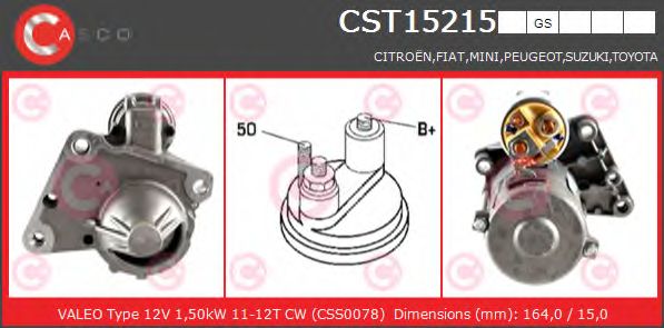 Стартер CASCO CST15215GS