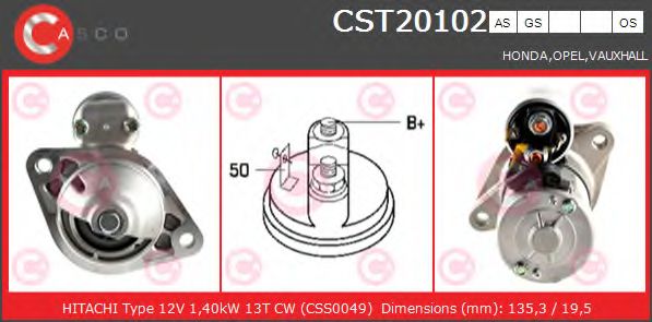 Стартер CASCO CST20102AS