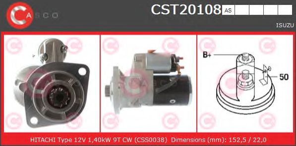 Стартер CASCO CST20108AS